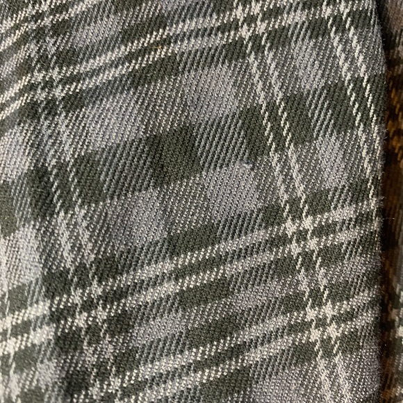 Hot Topic Black & Grey Plaid Suspender Skirt sz L - Picture 7 of 7